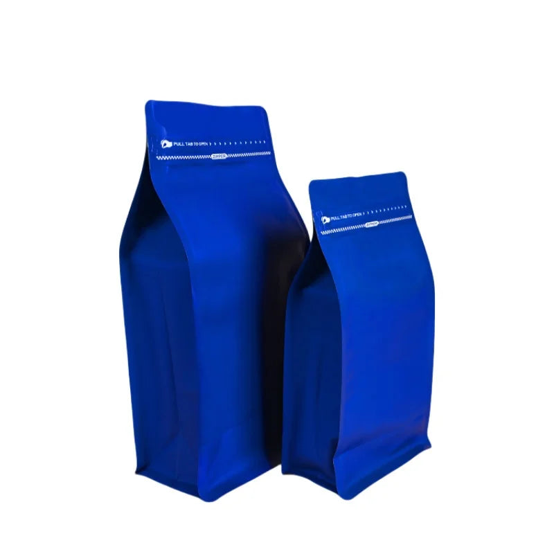 StoBag 50pcs Coffee Beans Bag Packaging with/No Valve Aluminum Foil Sealed for Powder Nuts Storage Reusable Pouches