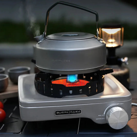 BUERK Camping Gas Stove 8000W High-power Infrared Card Stove Portable Lightweight Split Type Gas Burner Outdoor Picnic Hiking