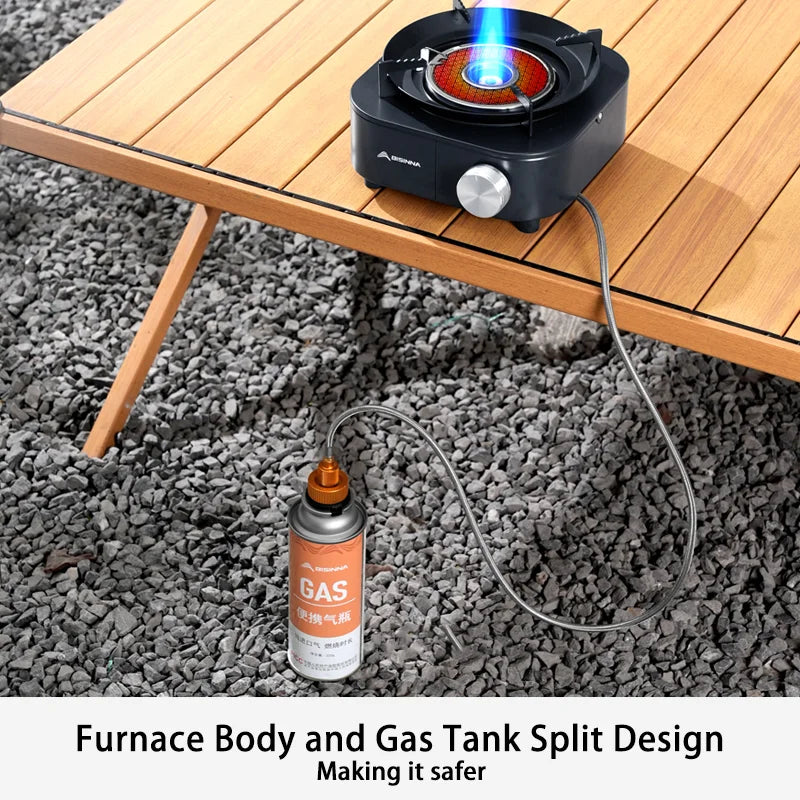 BISINNA 4000W High-power Infrared Stove Portable Lightweight Gas Burner Split Type Stove Outdoor Camping Supplies Picnic Hiking