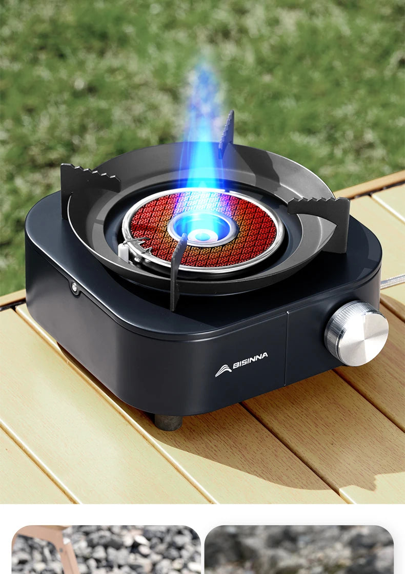 BISINNA 4000W High-power Infrared Stove Portable Lightweight Gas Burner Split Type Stove Outdoor Camping Supplies Picnic Hiking
